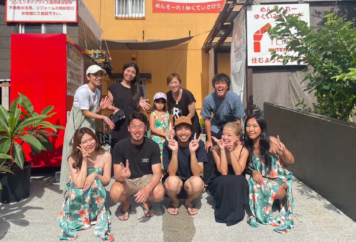 撮影終了、座間味島泊
